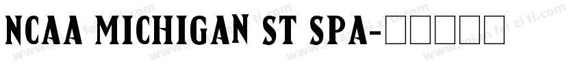 NCAA Michigan St Spa字体转换